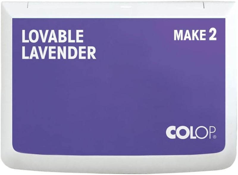 Colop Make Series, Ink Stamp Pads, with Non-Toxic Premium Ink, Water-Based Acid-Free (Lovable Lavender, Make 2-2-3/4" x 4-1/4") - Image 1